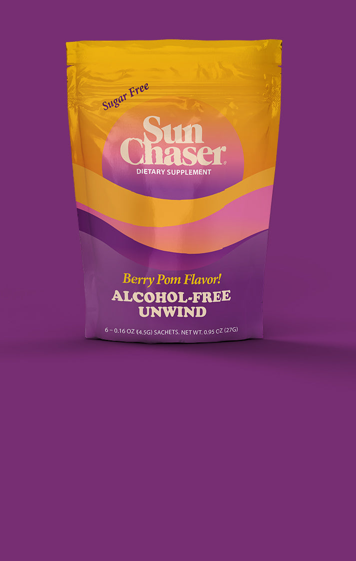 package of Sun Chaser on purple background